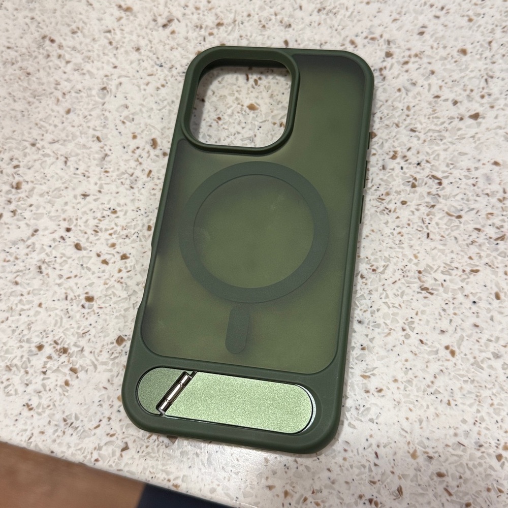 Green Phone Case with Stand
